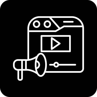 vektör sözcüsü Simgesi illüstrasyonu