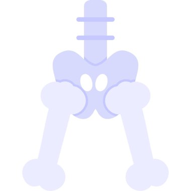 Kemik ikonu. Basit resimleme