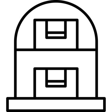 Otelde. Web simgesi basit tasarım