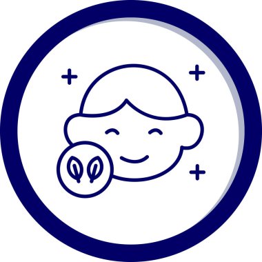 Sevimli bir çizgi film karakteri simgesinin vektör çizimi