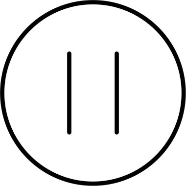 Simge vektör illüstrasyonunu durdur. çizgi vektör illüstrasyonu