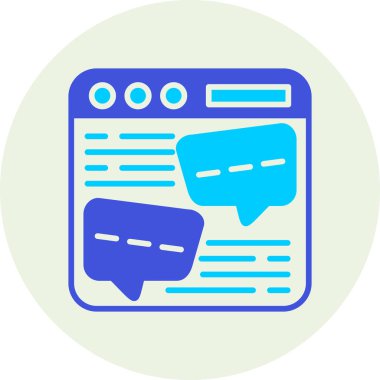 Konuş. Web simgesi basit tasarım