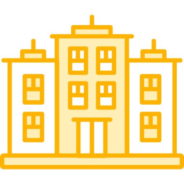 Üniversite binası vektör simgesi.