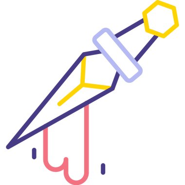 Kalem. Web simgesi basit illüstrasyon