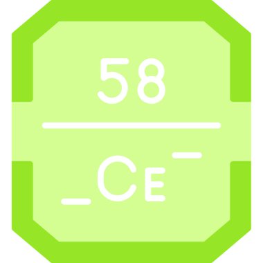 6 numara 6 ile izole edilmiş yeşil çizgi simgesi