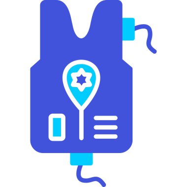 Tıbbi bir simgenin vektör illüstrasyonu