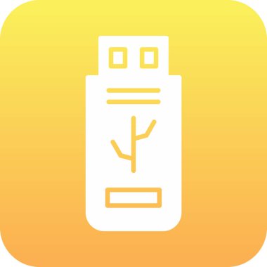 usb sürücü simgesi soyut arkaplanda izole edildi