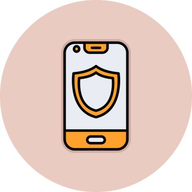 Akıllı telefon. Web simgesi basit illüstrasyon