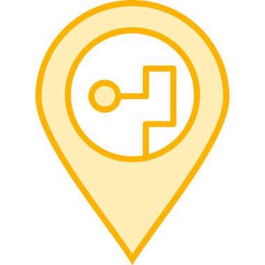 Harita işaretleyici. vektör illüstrasyonu