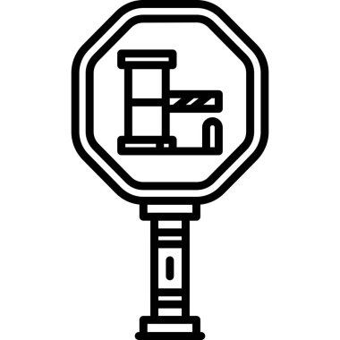 İnşaat vinç simgesi, basit tarzı