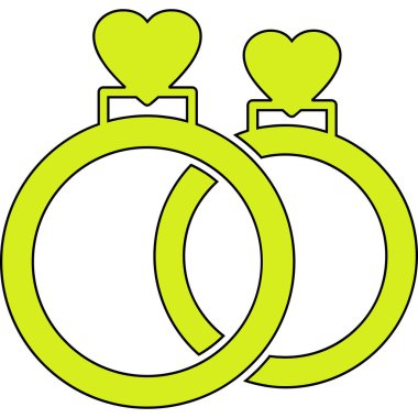 Alyans simgesi, basit stil