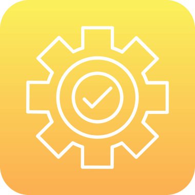 Ayarlar simgesi, basit vektör illüstrasyonu