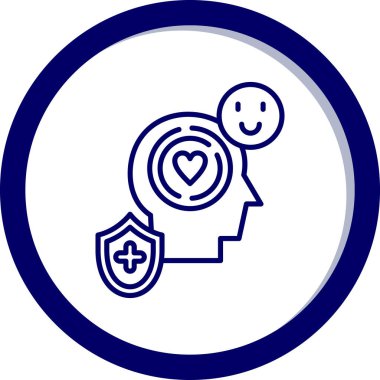 Bir kalp simgesinin vektör illüstrasyonu