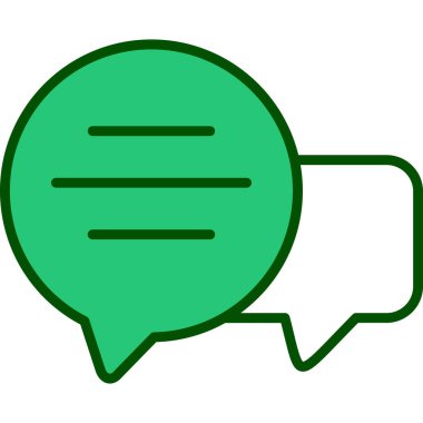 Konuş. Web simgesi basit illüstrasyon