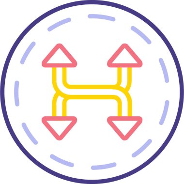 Modern bir simgenin vektör illüstrasyonu