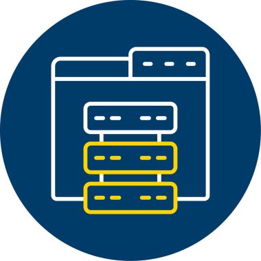 Moda biçimi izole edilmiş arkaplanda sunucu simgesi