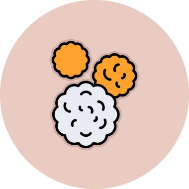 Bulut. Web simgesi basit illüstrasyon