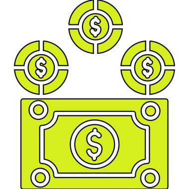 Para simgesi ile dolar para