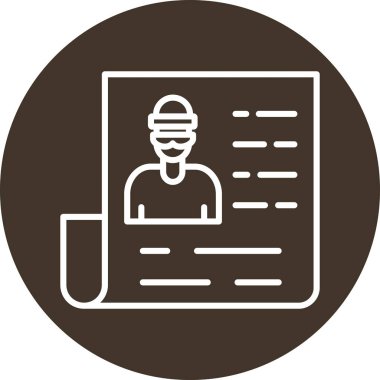 Belge simgesinin vektör illüstrasyonu