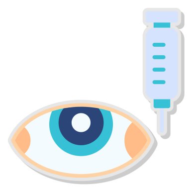 tıbbi göz vektör simgesi