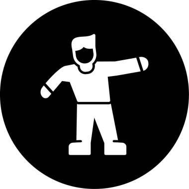 Bir adamın vektör illüstrasyonu