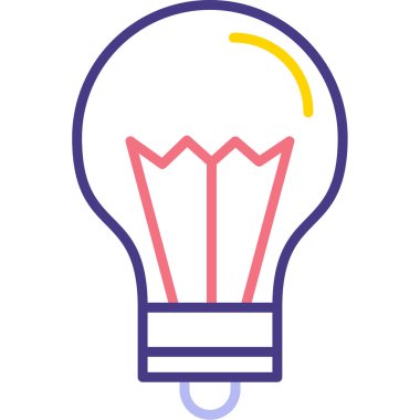 Fikir simgesi vektör illüstrasyonu