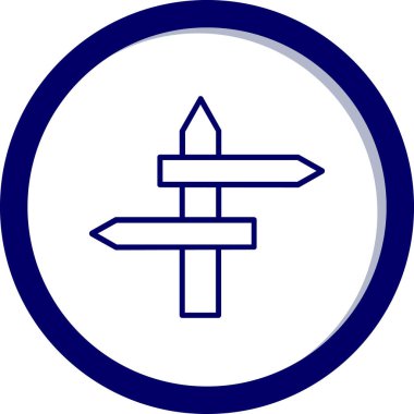 Pusula. Web simgesi basit illüstrasyon