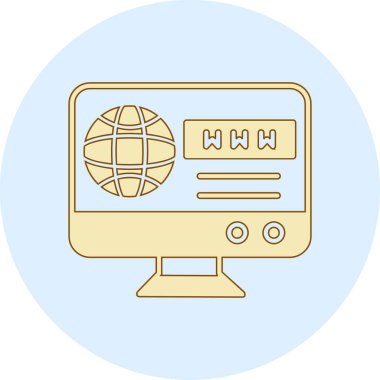 Modern bir simgenin vektör illüstrasyonu