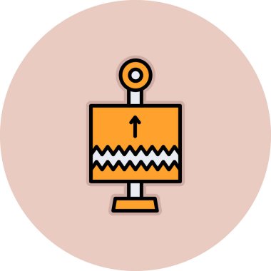 bayrak ikonu vektör illüstrasyonu