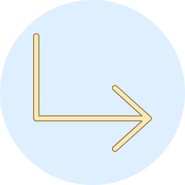 Yol simgesi vektör illüstrasyonu