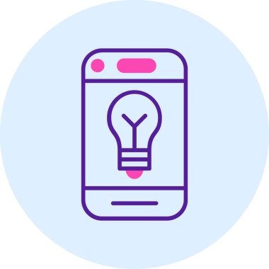 Cep telefonu. Web simgesi basit illüstrasyon