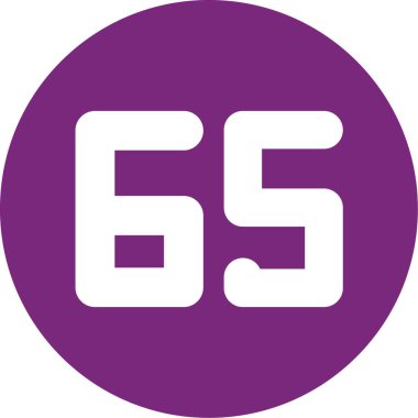 Modern 6 simgesinin vektör illüstrasyonu