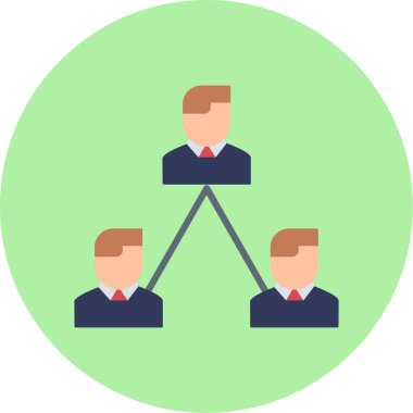 Takım çalışması simgesi vektör illüstrasyonu