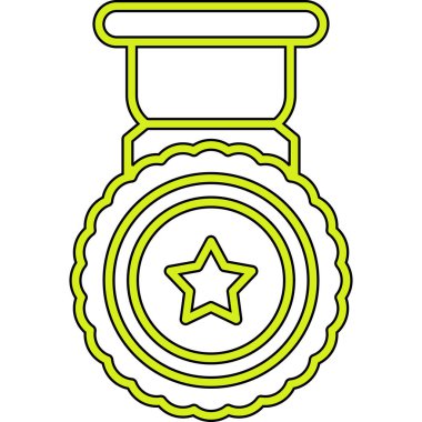 Madalya ödüllü vektör illüstrasyonu