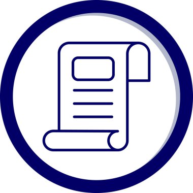 Bir kitap simgesinin vektör illüstrasyonu