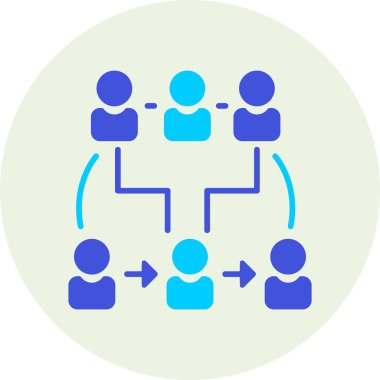 ağ bağlantısı kişilerinin ana hatlarıyla simgesi