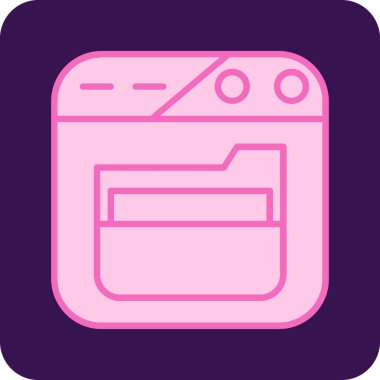 Web arayüzü simgesi, tasarımın vektör illüstrasyonu