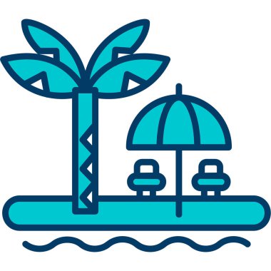 Yüzme havuzu. Basit resimleme