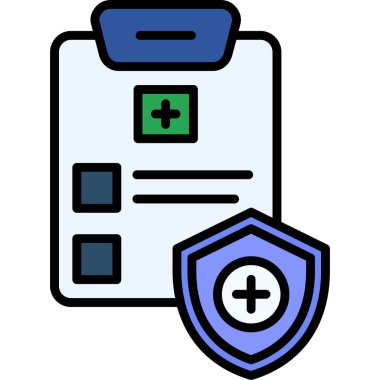 Sağlık sigortası. Basit illüstrasyon