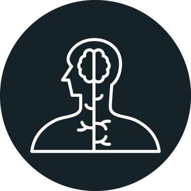 İnsan avatar simgesi vektör illüstrasyonu