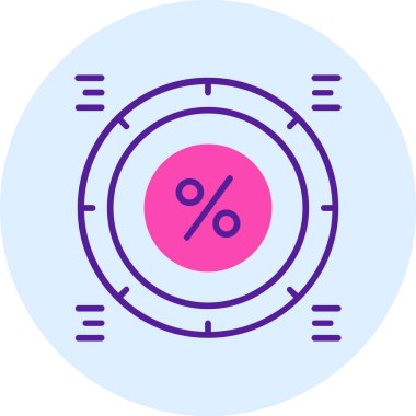 İndirim etiketi simgesi - taslak biçimi