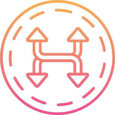 Ok. Web simgesi basit illüstrasyon