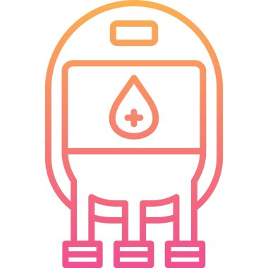 Bir benzin istasyonunun vektör illüstrasyonu