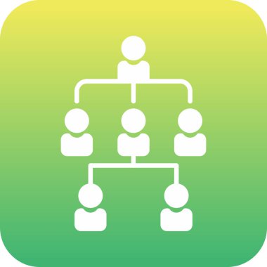 hiyerarşi. Web simgesi basit illüstrasyon