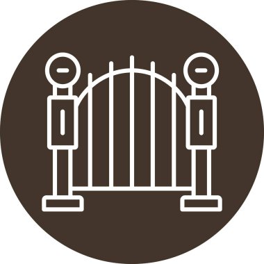 Kapı. Web simgesi basit illüstrasyon