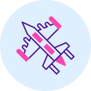 Uçak. Web simgesi basit illüstrasyon