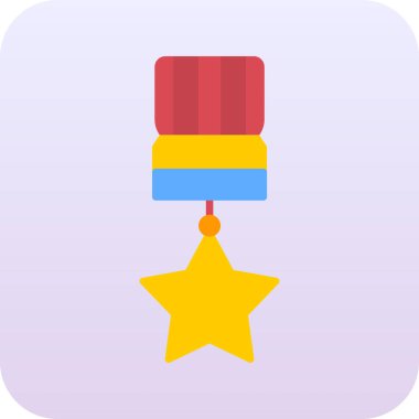 Madalya vektör simgesi modern basit vektör illüstrasyonu