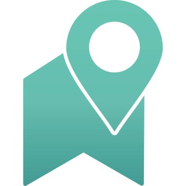 Düz stil izole edilmiş arkaplan vektör illüstrasyonunda konum pin simgesi. harita için harita navigasyon vektör çizimi