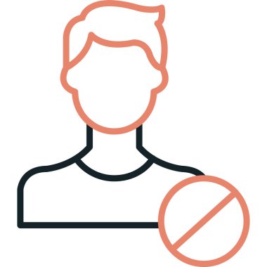 Bir insan simgesinin vektör illüstrasyonu