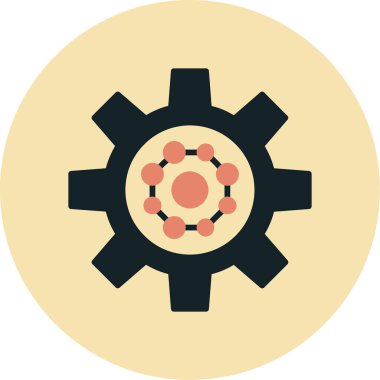 dişli simgesi vektör illüstrasyonu